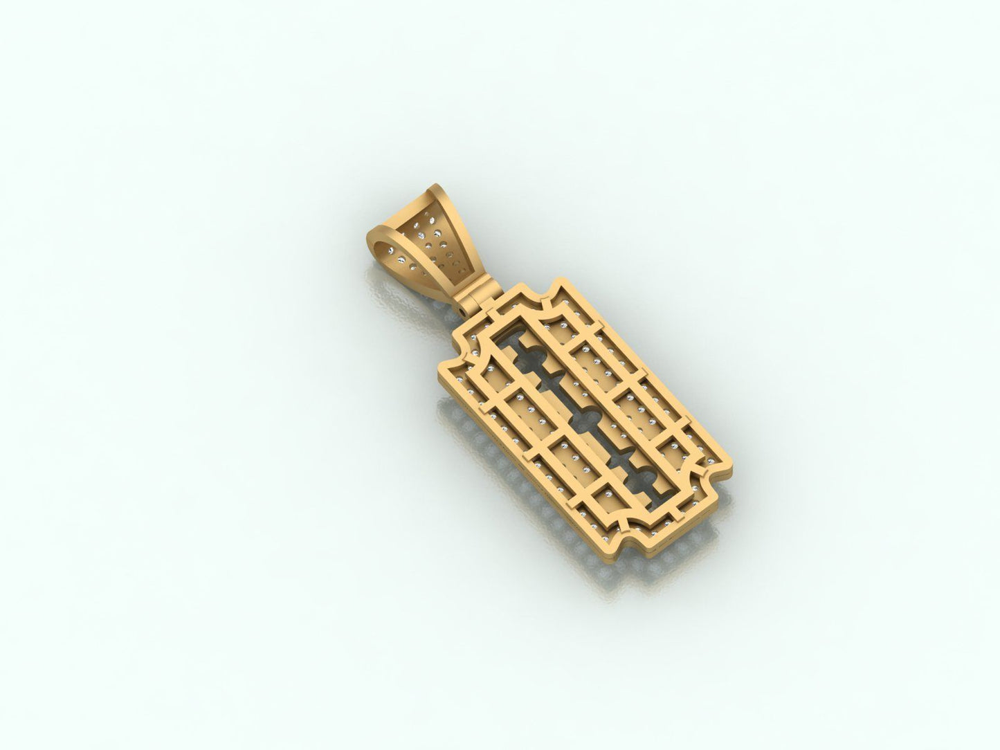 Gold Razor Necklace