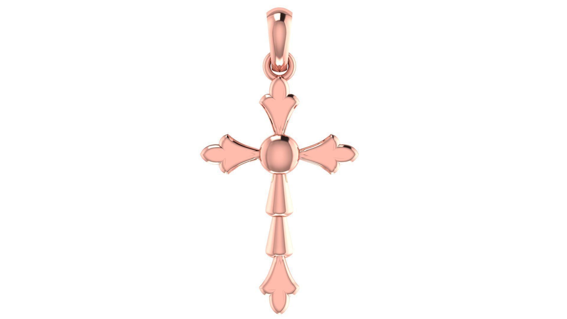 Rose Gold Cross Necklace