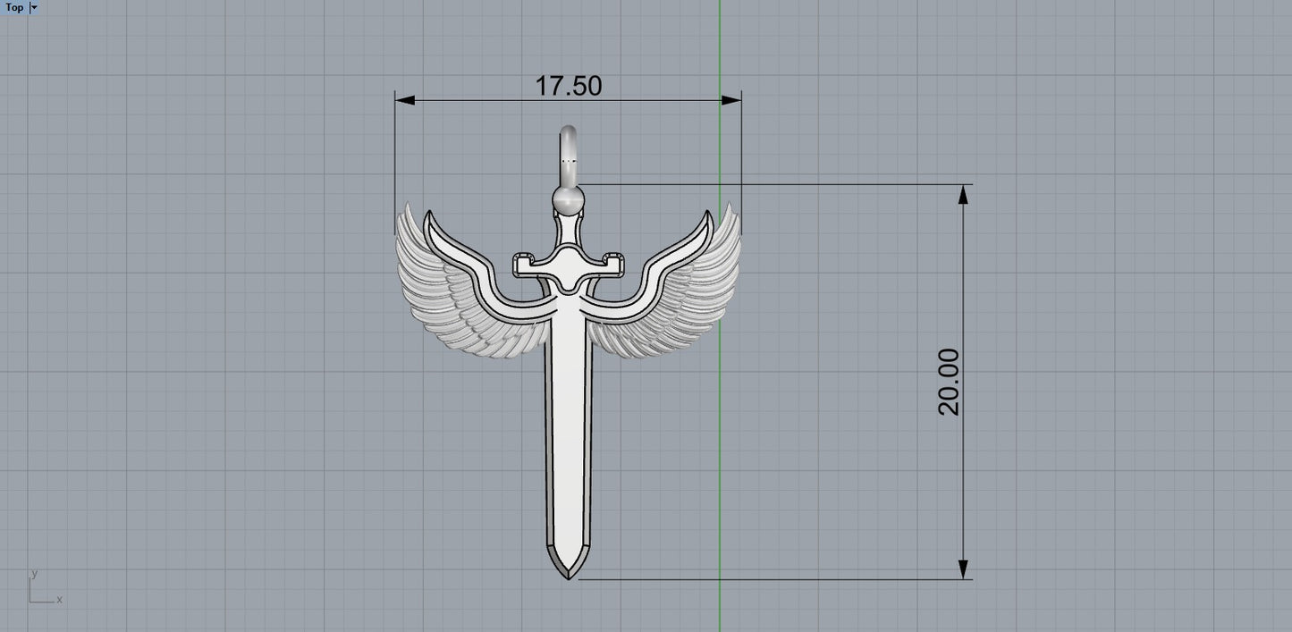14k silver pendant