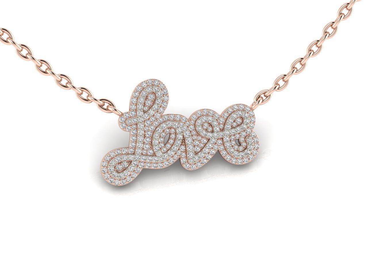 Rose Gold Love Necklace