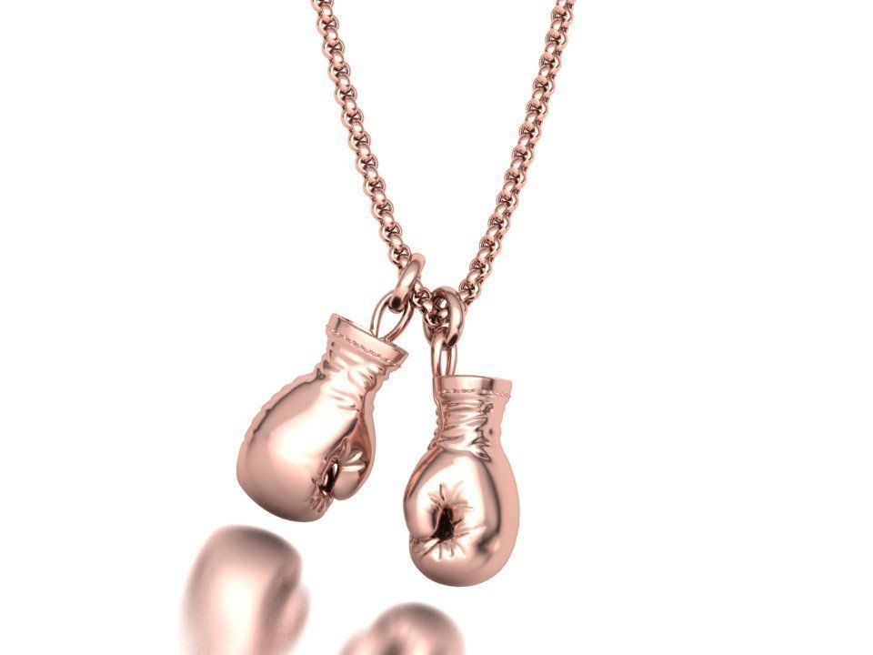 Rose Gold Boxing Pendant