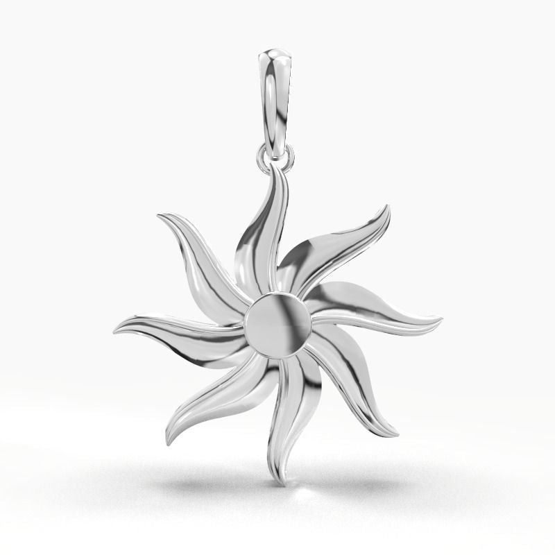 Silver Sun Pendant