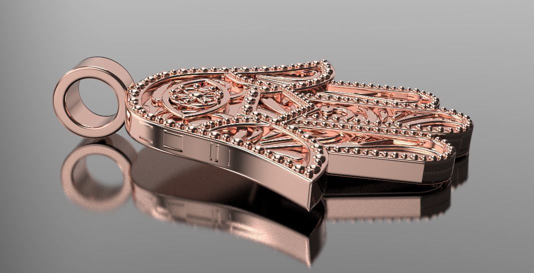 Rose Gold Hand pendant Jewelry