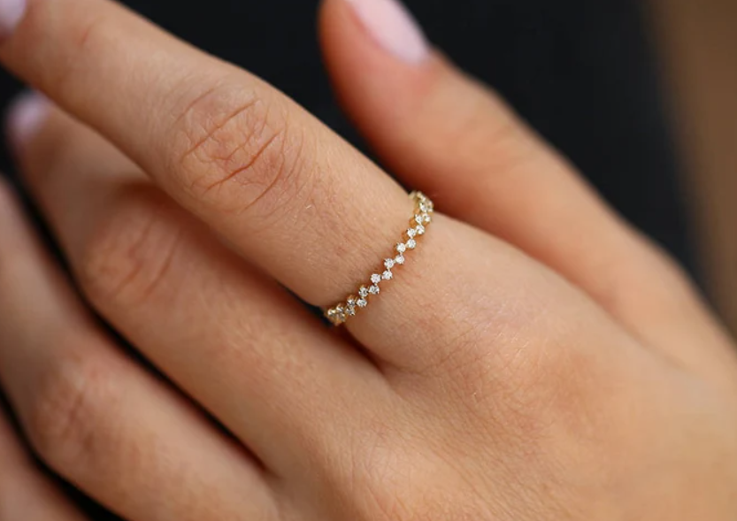 gold promise rings