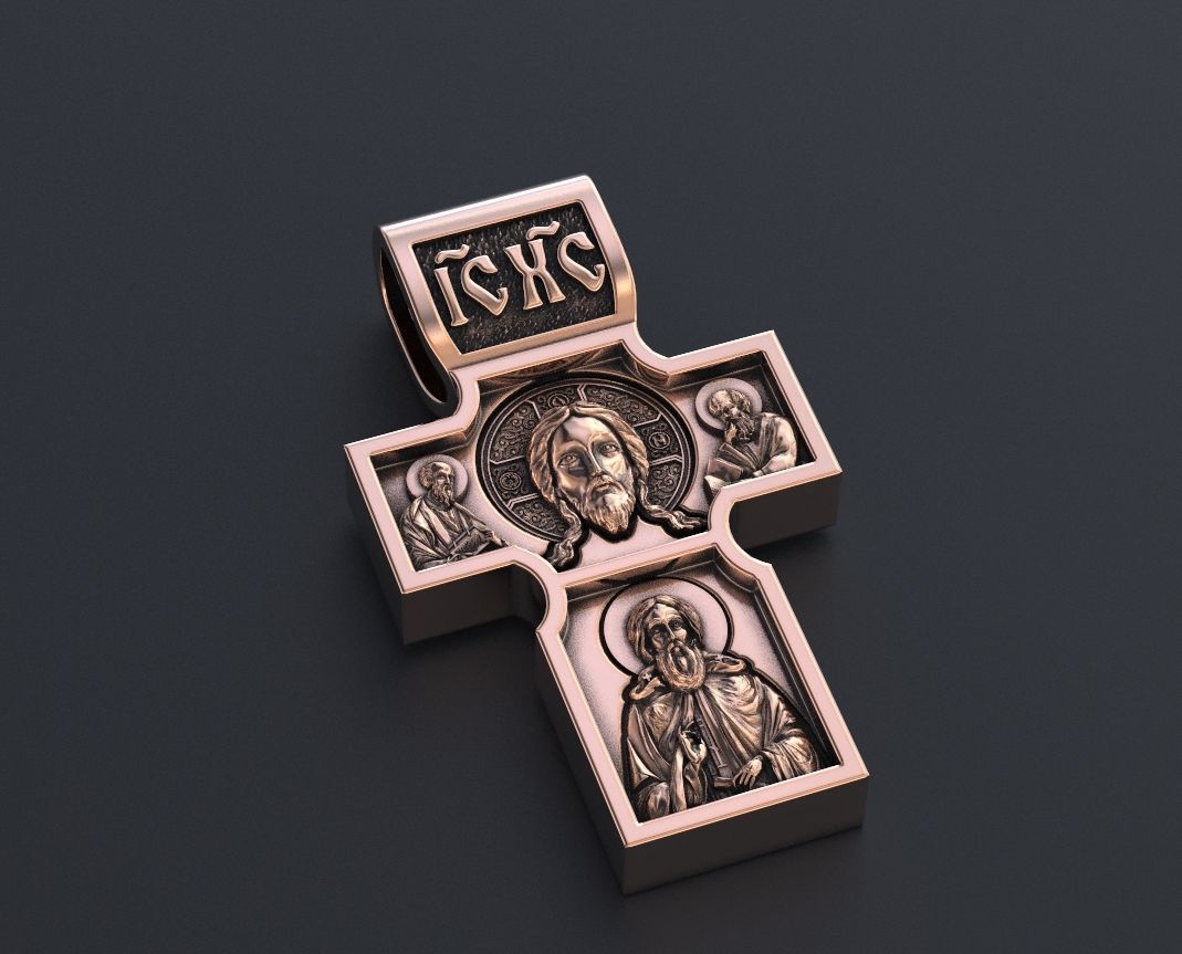 Unisex Gold Cross