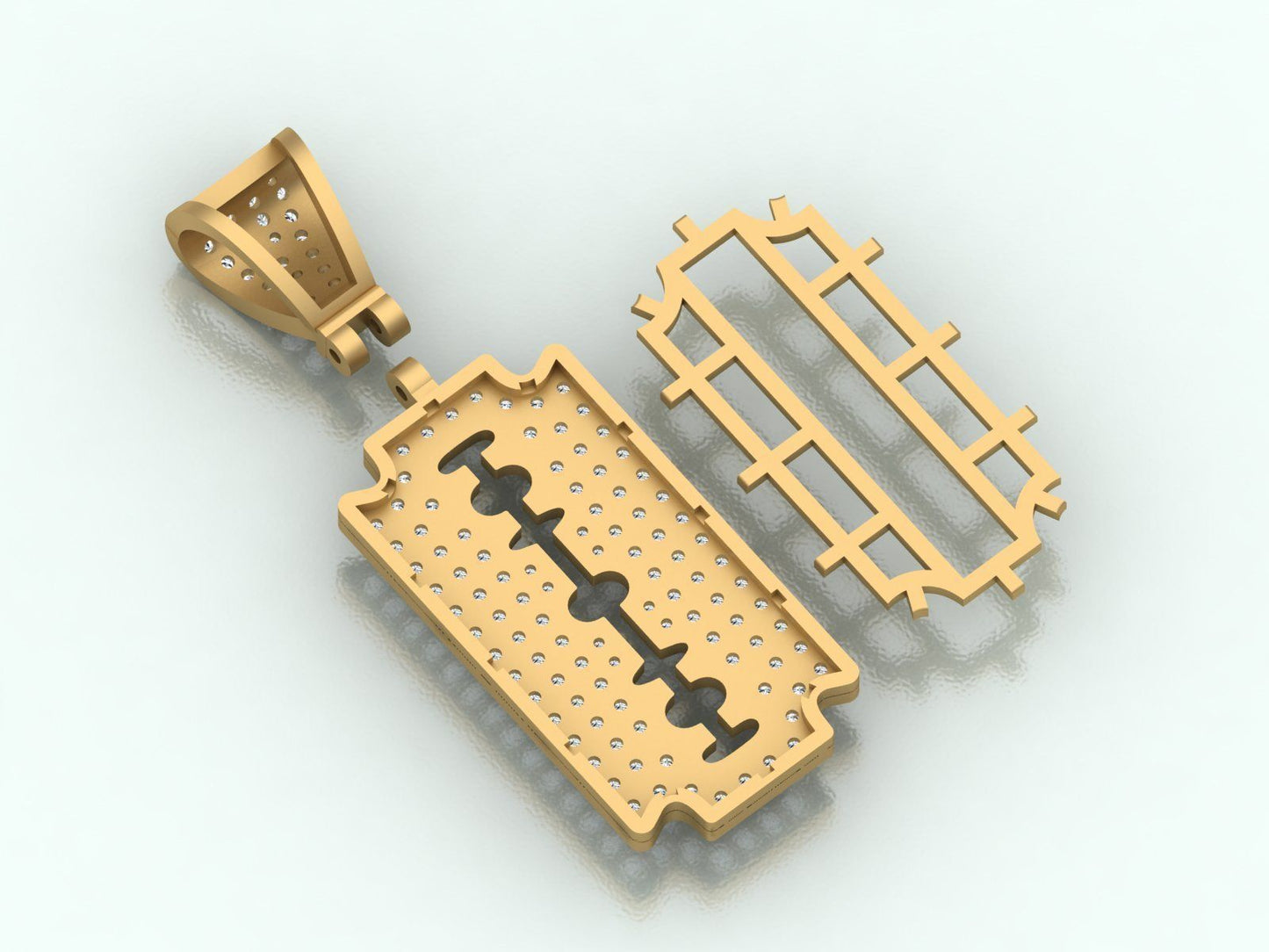Gold Razor Necklace
