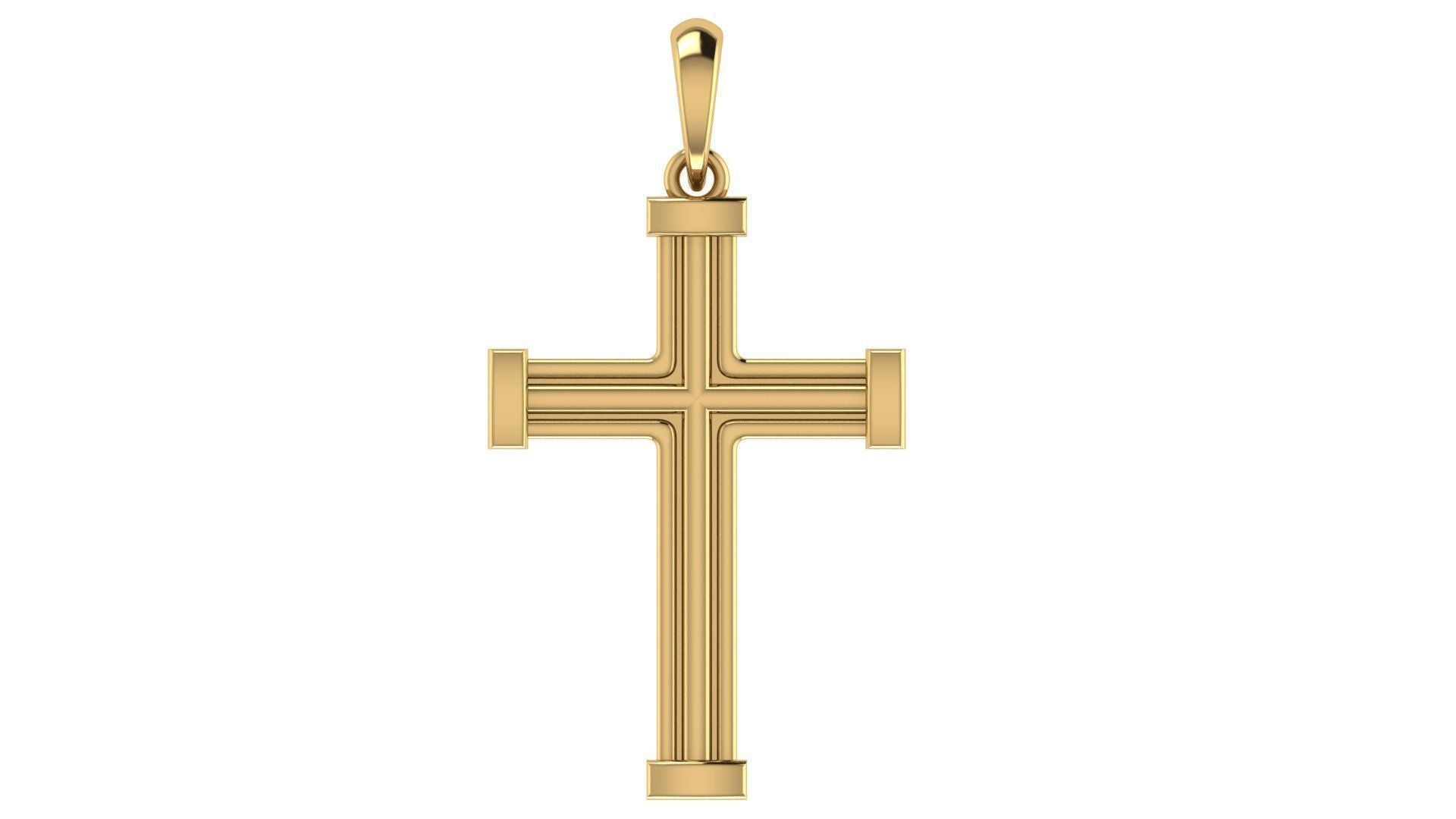 Gold Crucifix Pendant