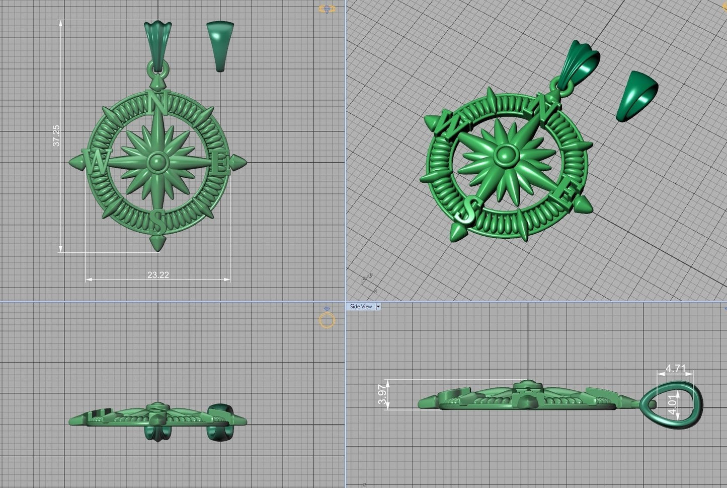 Wind Rose Pendant