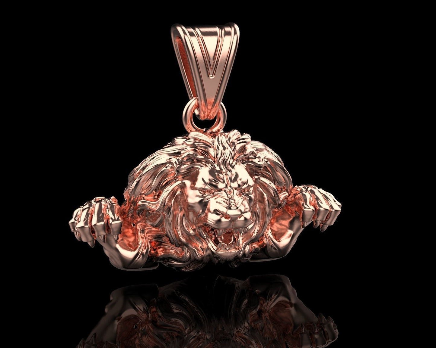 rose gold pendant for women