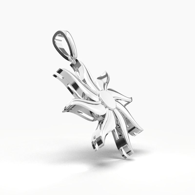 Silver Sun Necklace For Her