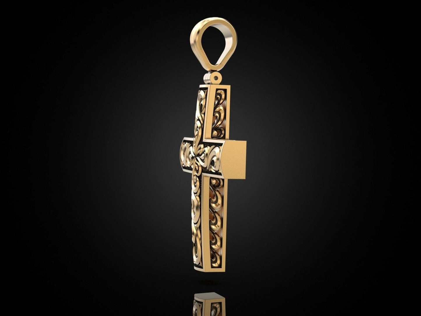 Gold Unisex Cross