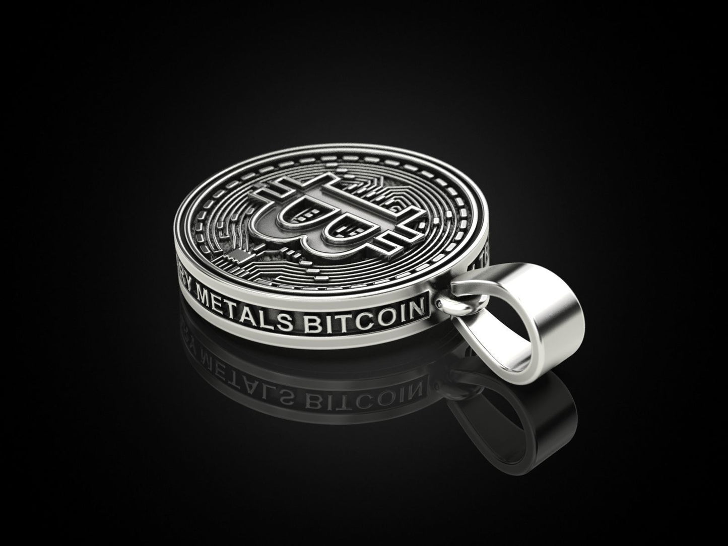 Unisex Bitcoin Pendant