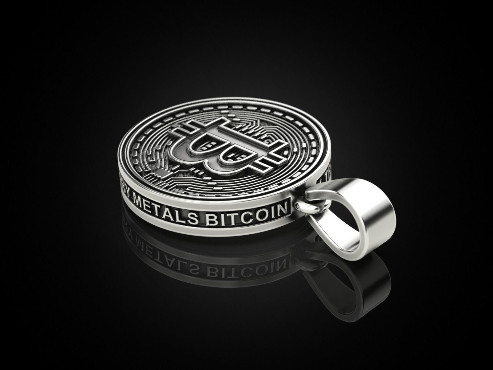 Unisex Bitcoin Pendant