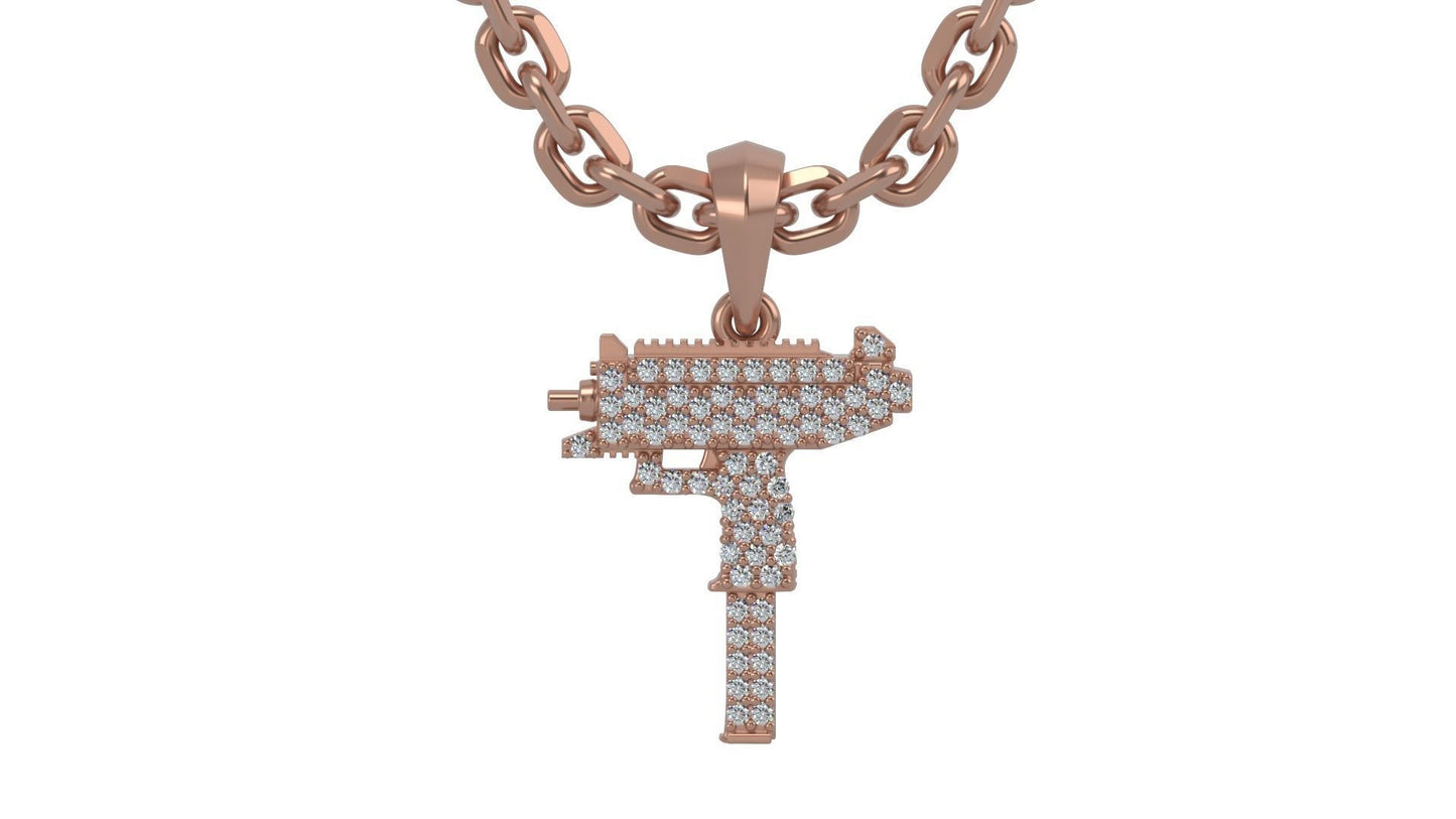 rose gold pendant for women