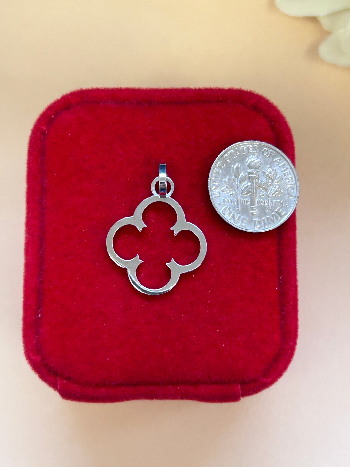 Gold Clover Pendant for Her