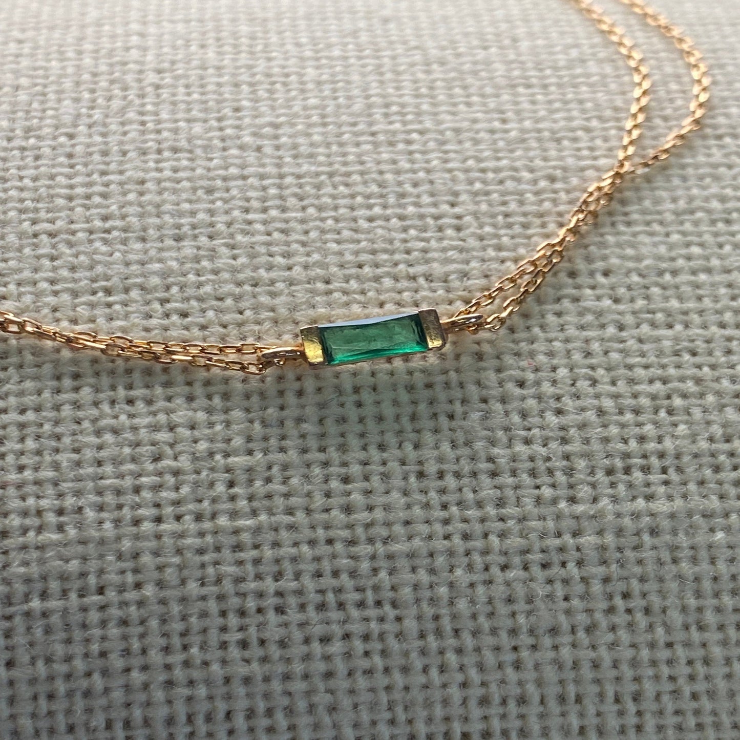 Baguette Emerald Bracelet