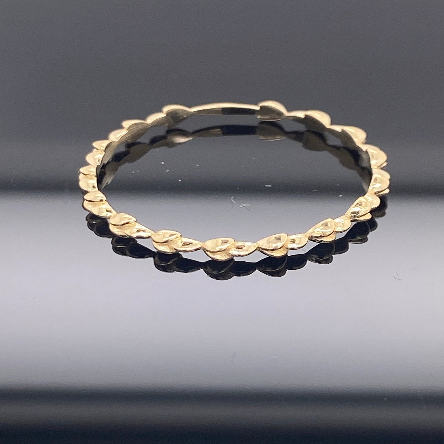 14k Solid Gold Vine Leaf Ring, Minimalist Flower Ring/ Gold Flower Ring Dainty Vine Ring Gold Leaf Ring / Minimalist Vine Ring/ Promise Ring