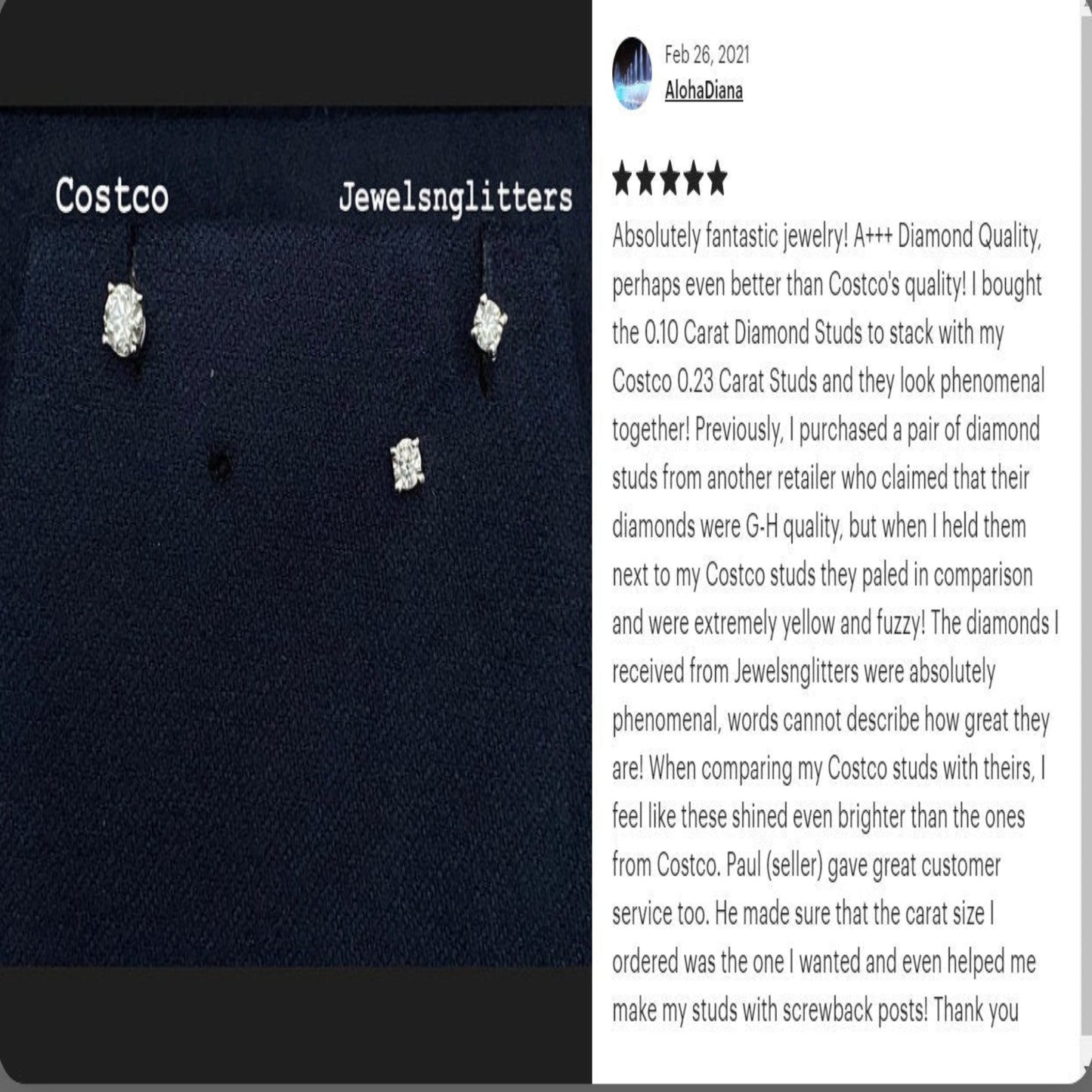 14K Solid Gold - REAL DIAMOND Studs 2.5MM /GENUINE .15 Carat - Stud earrings / Gold studs / Genuine Diamond studs / Conflict Free Diamonds - JewelsnGlitters