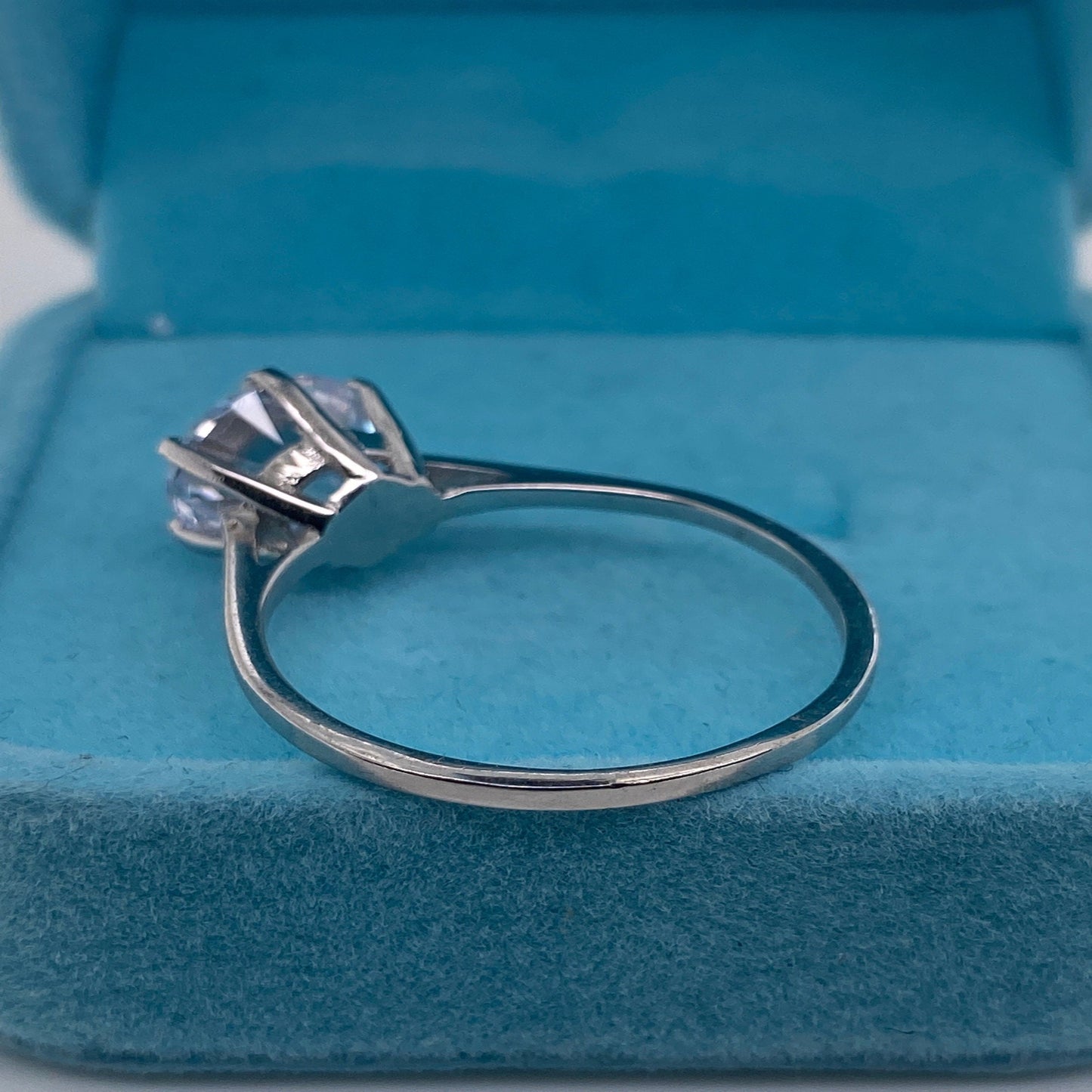 3.0 Carat Round Cut Solitaire Engagement CZ Ring .925 Sterling Silver