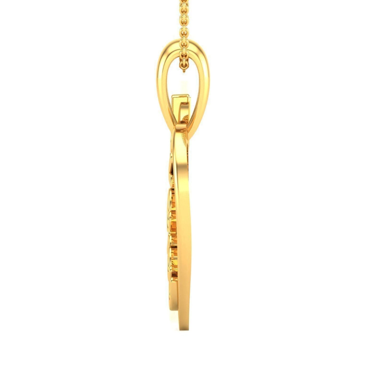 Yellow Gold Heart Necklace