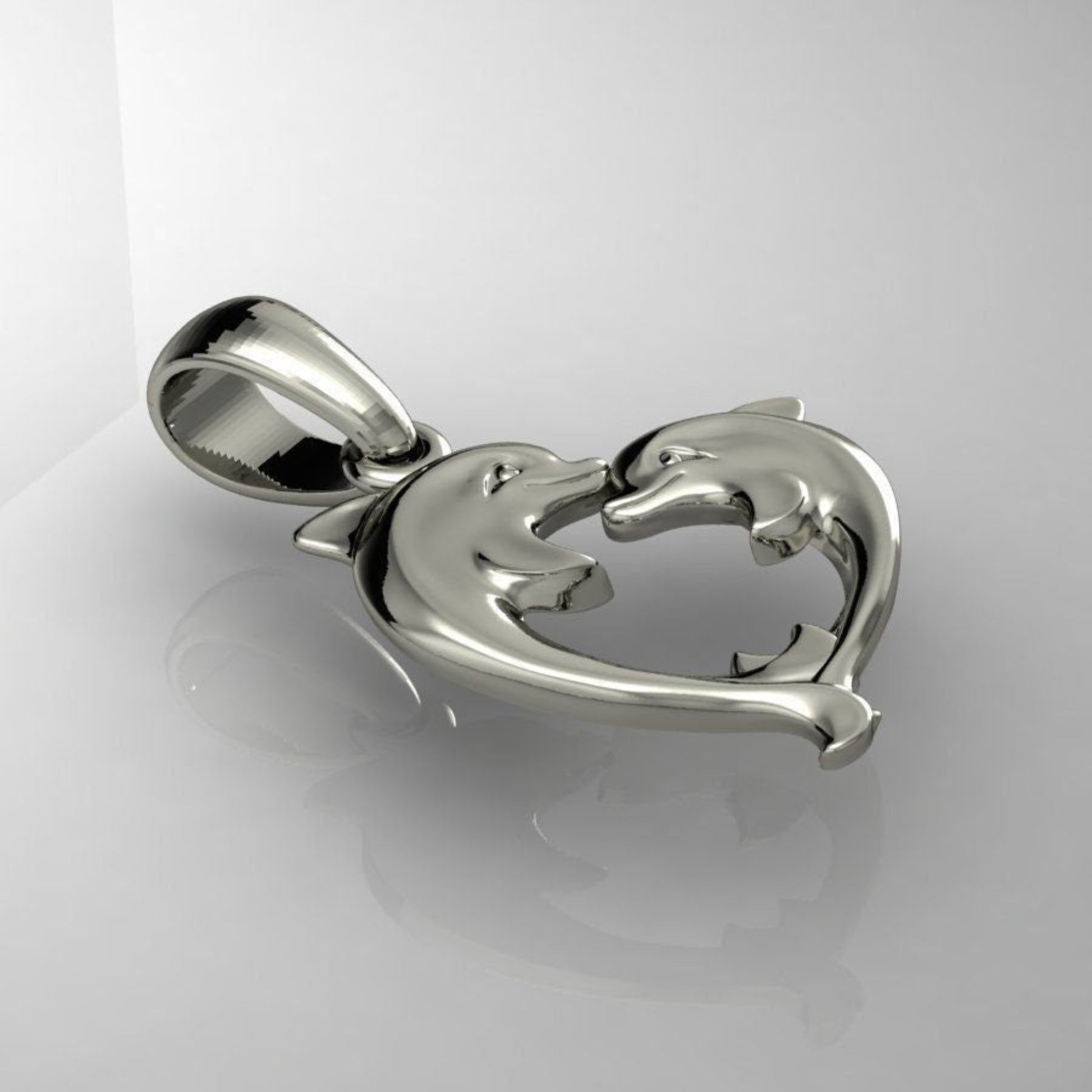 Gold 2 Dolphins Necklace