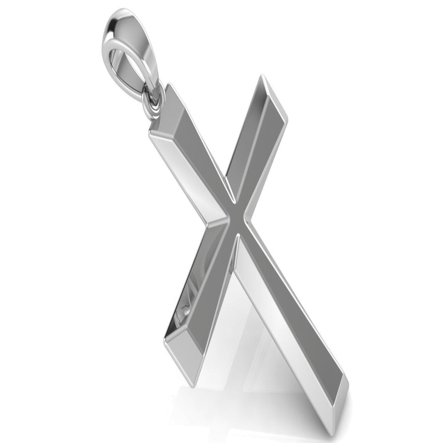14k silver cross pendant