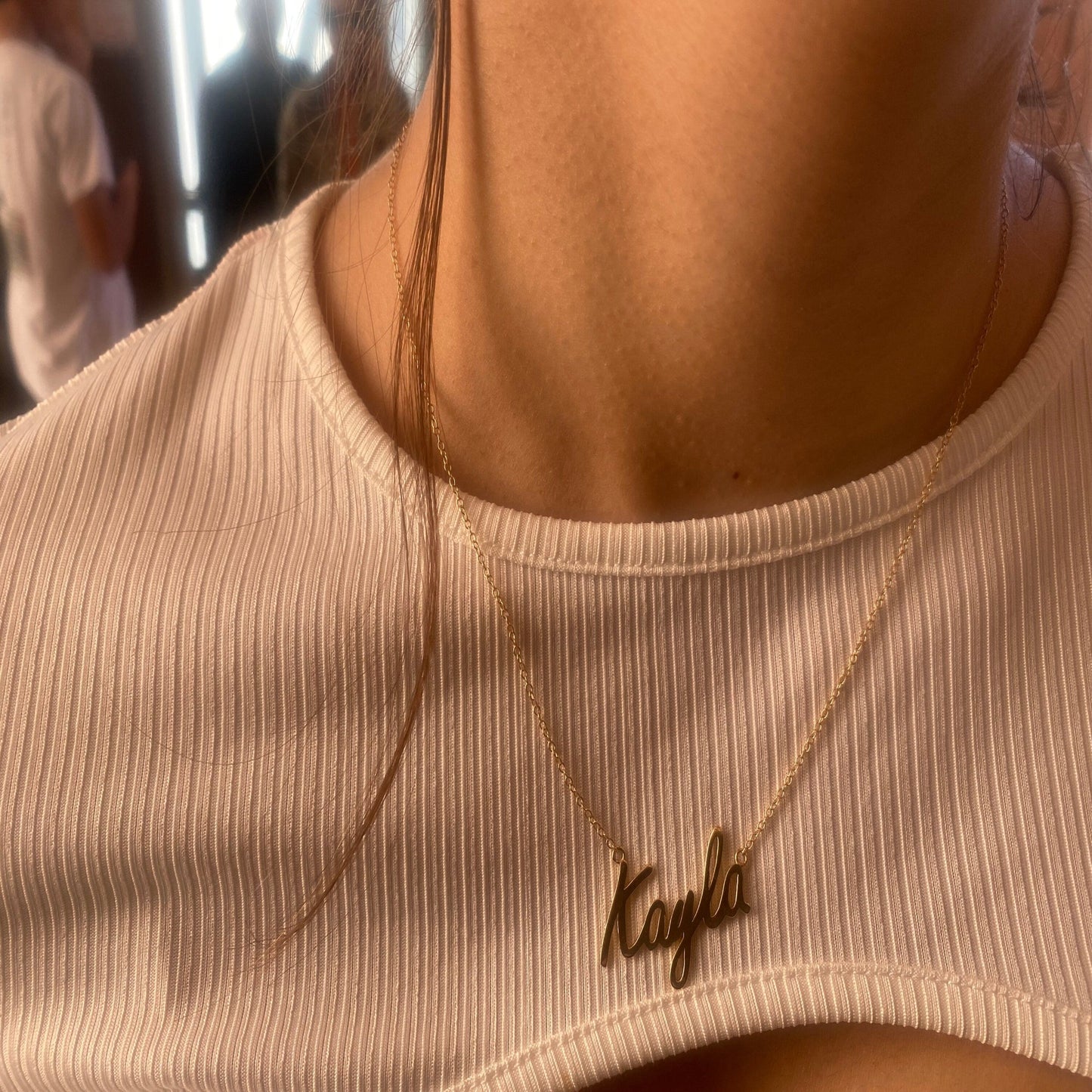 Gold Name Necklace for Her