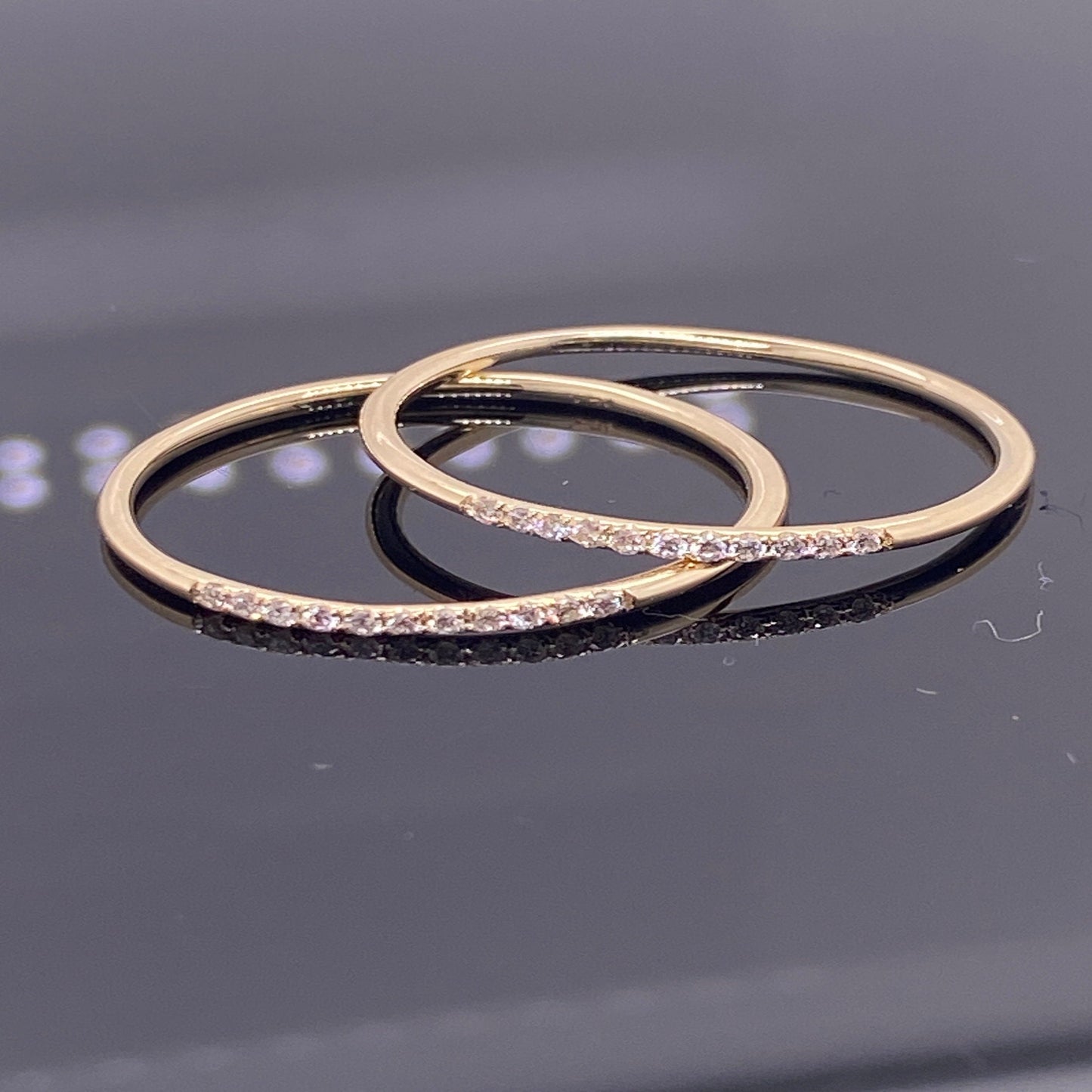 14K Solid Gold Genuine 11 Diamond Wedding Ring / 11 Diamond Wedding Band with REAL Natural Diamonds / Diamond Engagement Ring/Bridal Jewelry