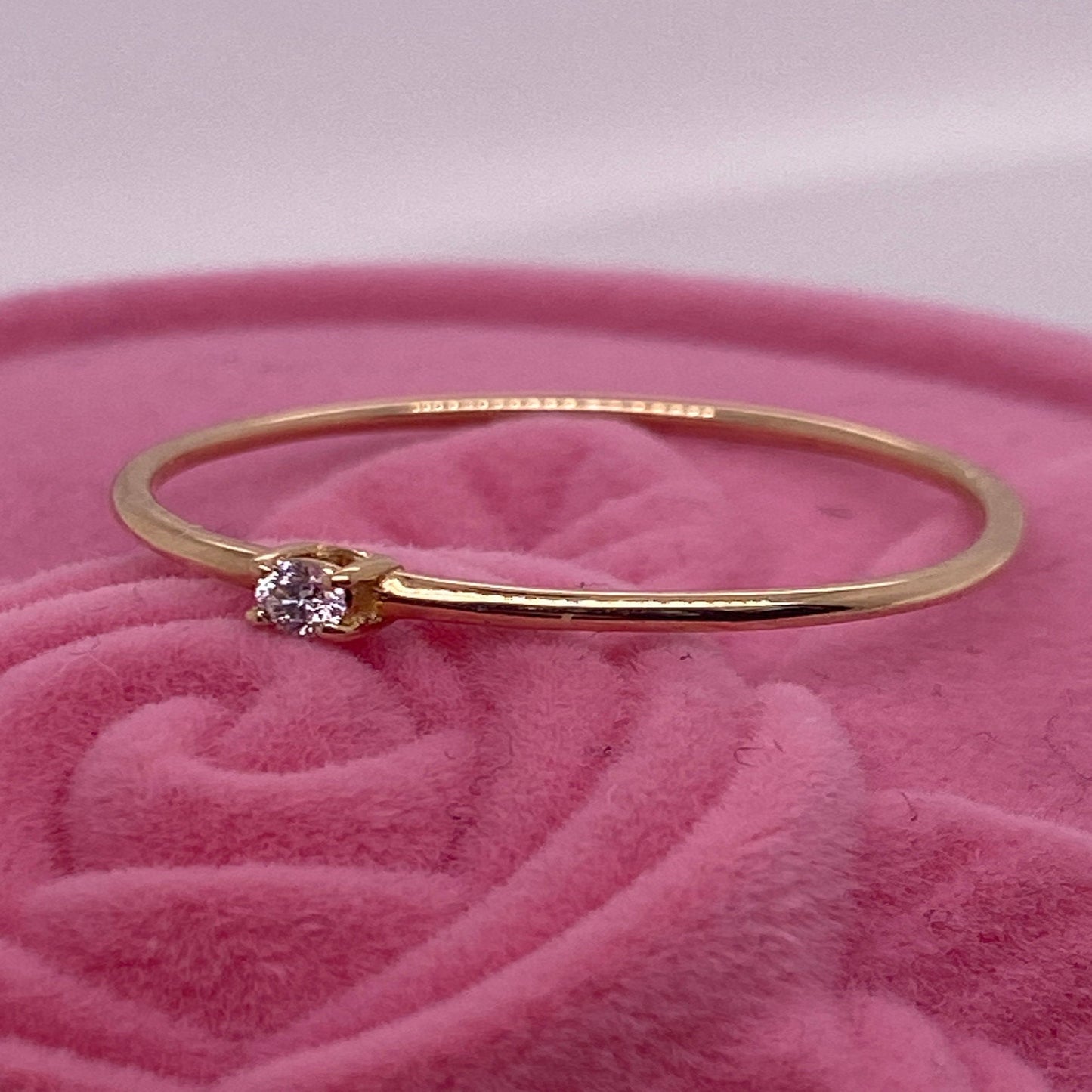 14K Solid Gold REAL Conflict Free Diamond Wedding Band .035CT /Single Diamond Wedding Band Ring for Women / Dainty Solitaire Engagement Ring