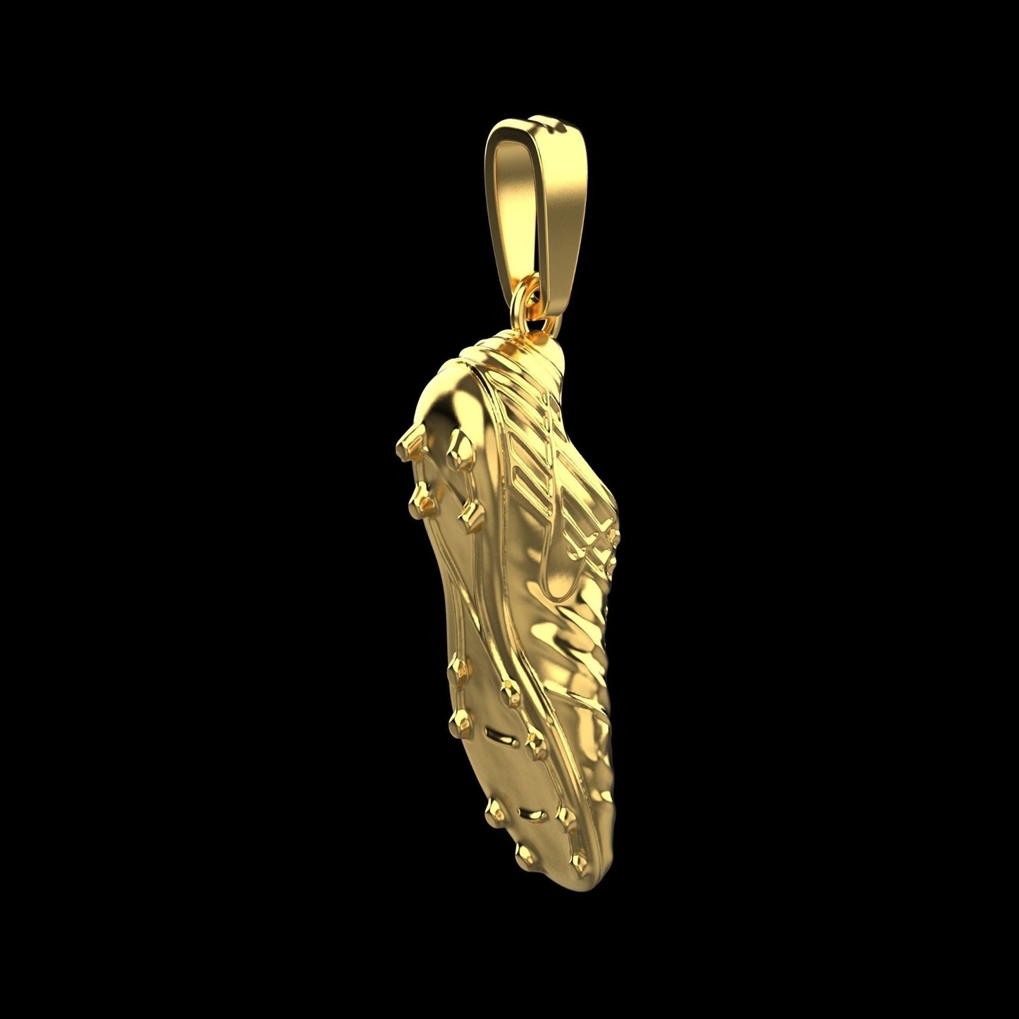 Gold Soccer Necklace