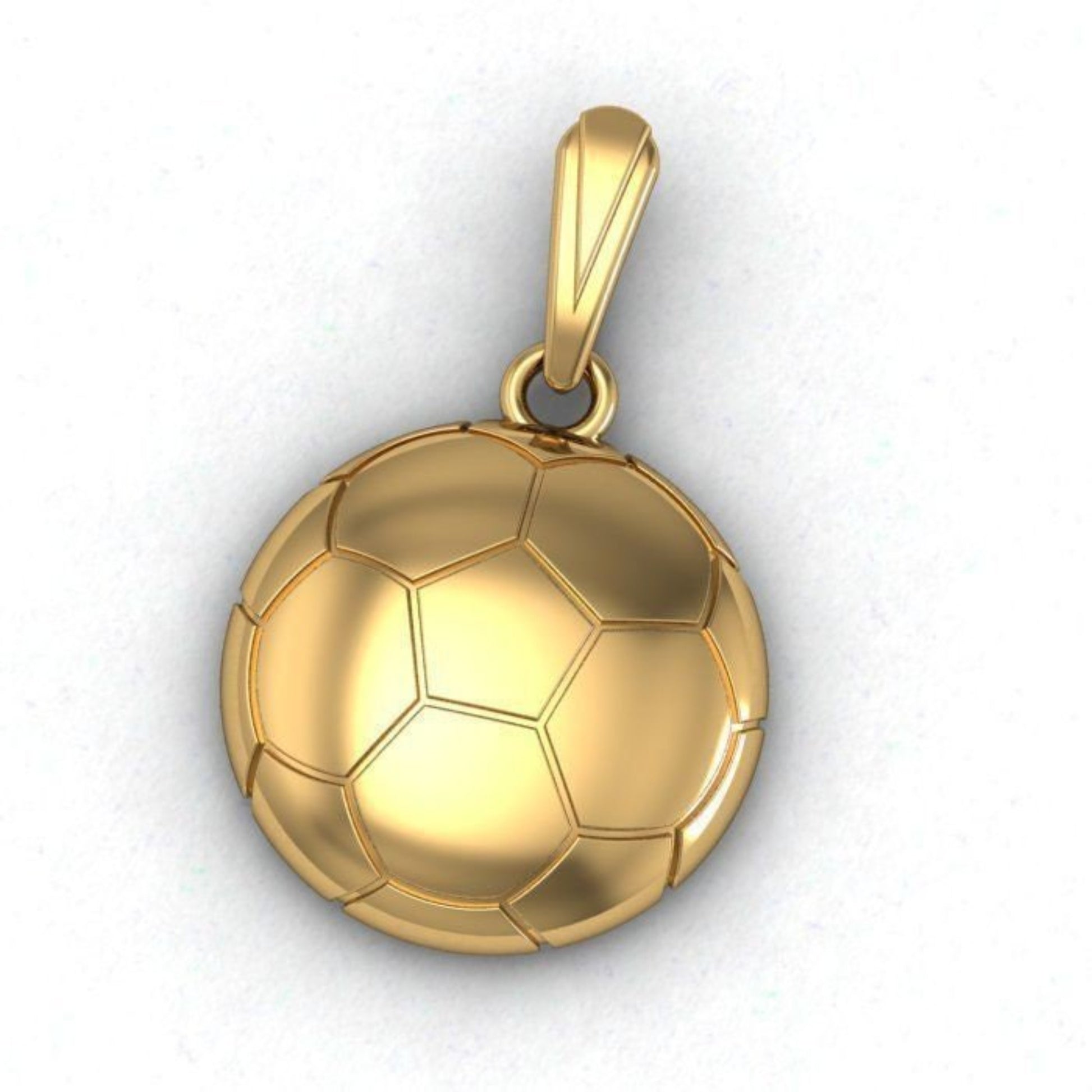 Gold Soccer Ball Pendant