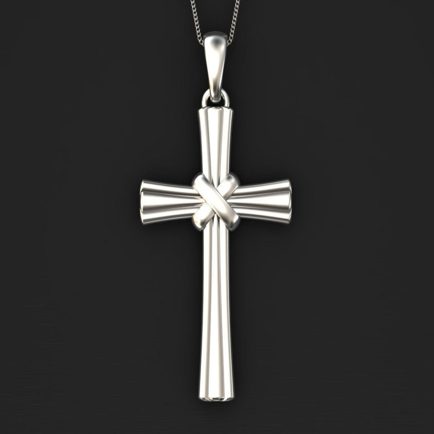 Silver Unisex Religious Necklace
