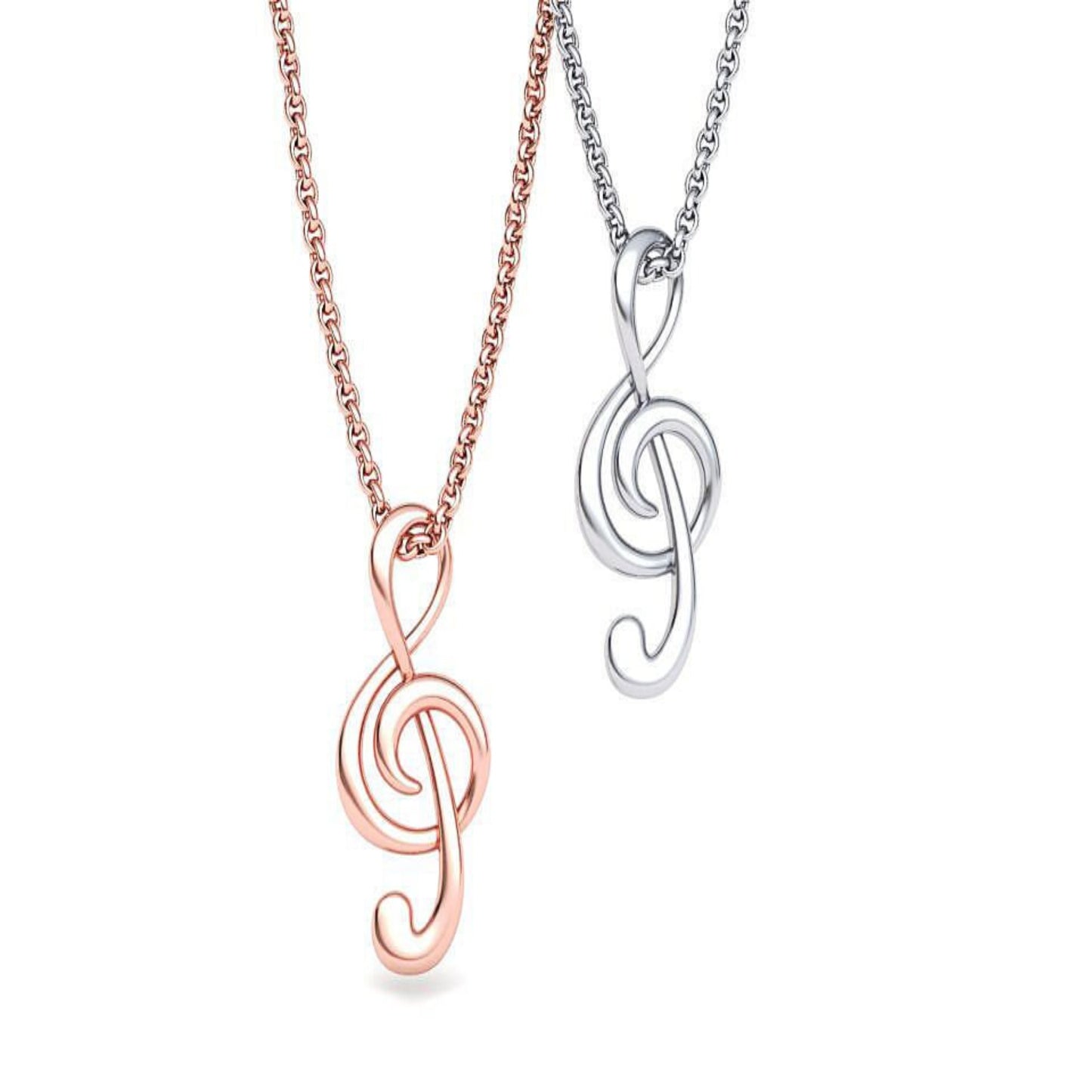 Gold Music Note Pendant