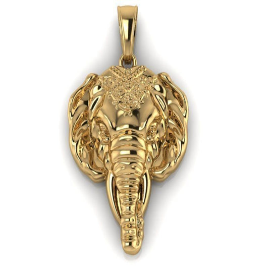 Gold Elephant Pendant