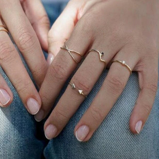 14k Solid Yellow Gold Criss Cross Adjustable Statement Ring / Cross Design Open End Statement Ring for Her / Gold Ring Gift for Her - JewelsnGlitters