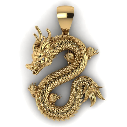 Gold Dragon Pendant