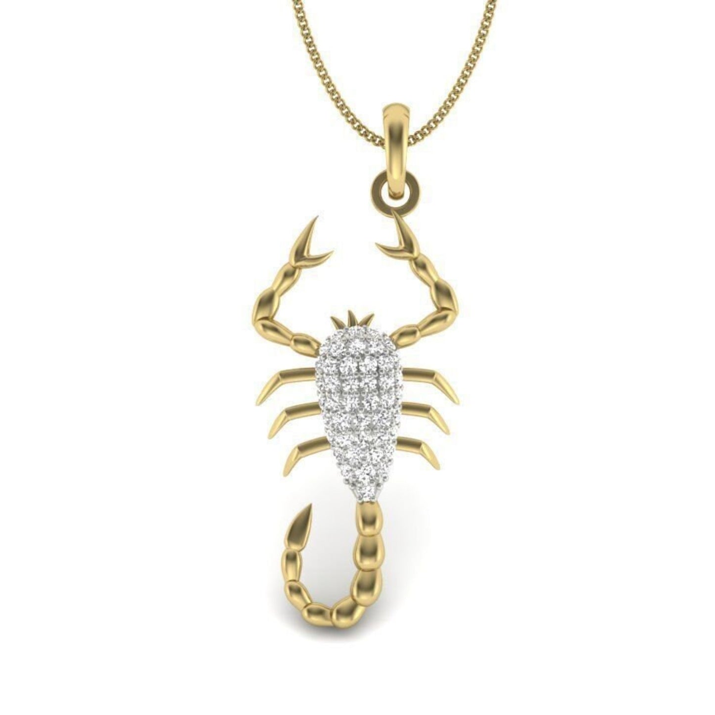Diamond Scorpion Pendant