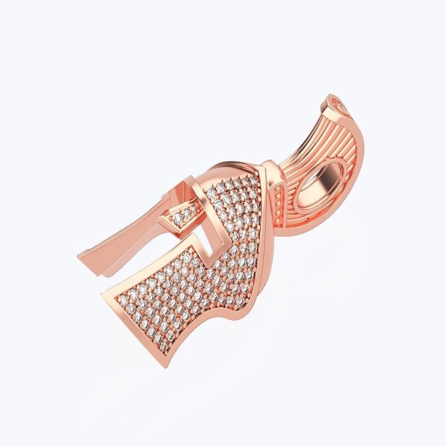 Gold Helmet with Diamonds