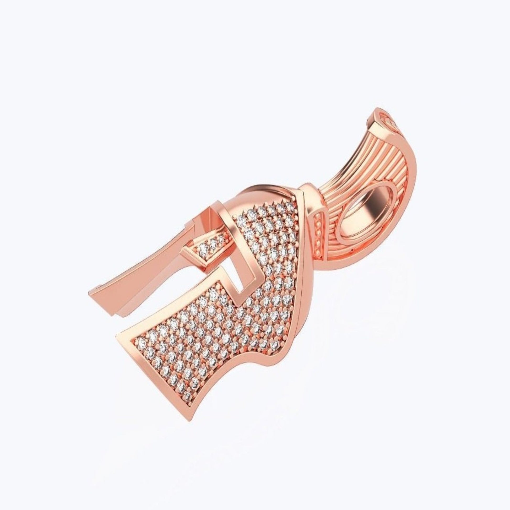 Gold Helmet with Diamonds