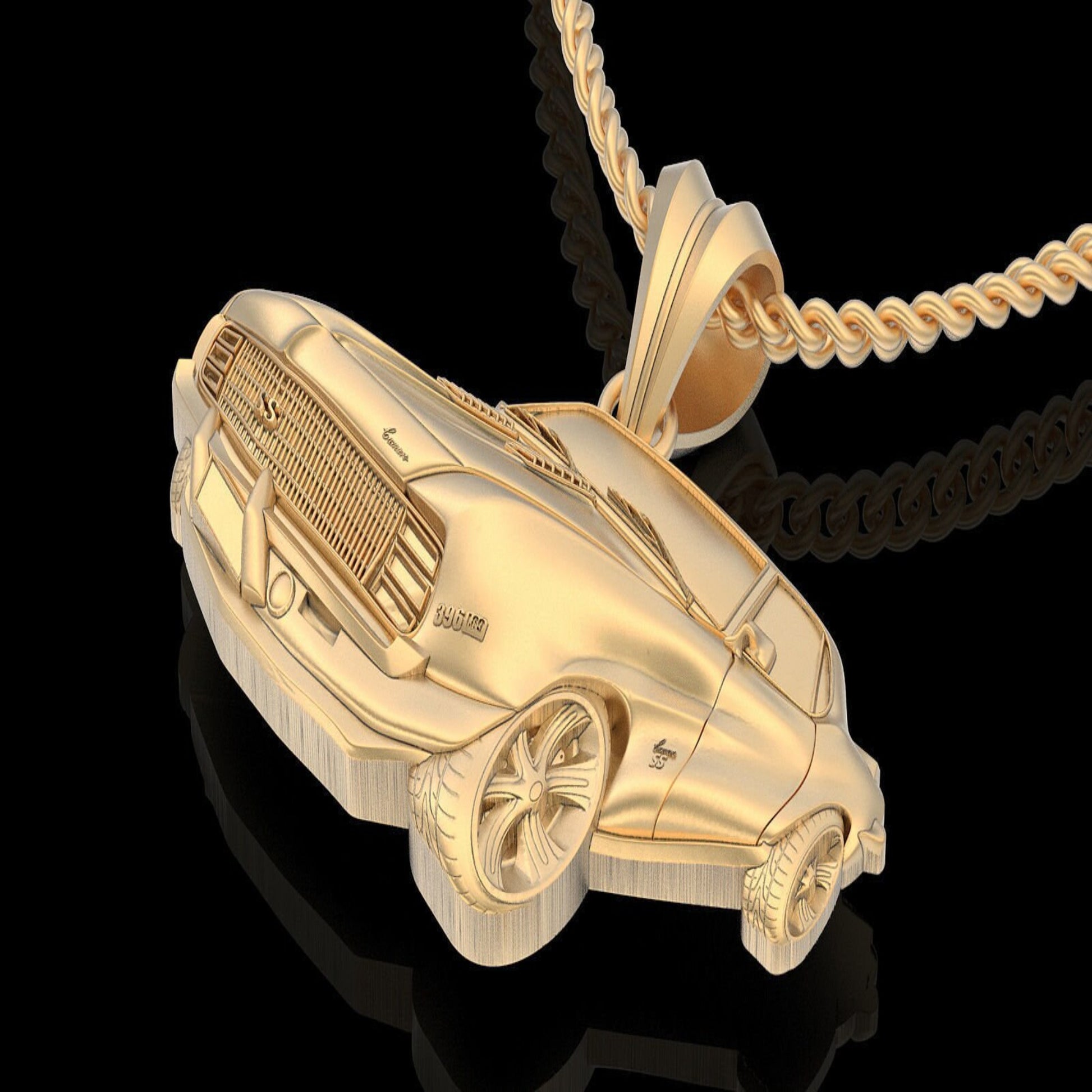 Gold Car Pendant