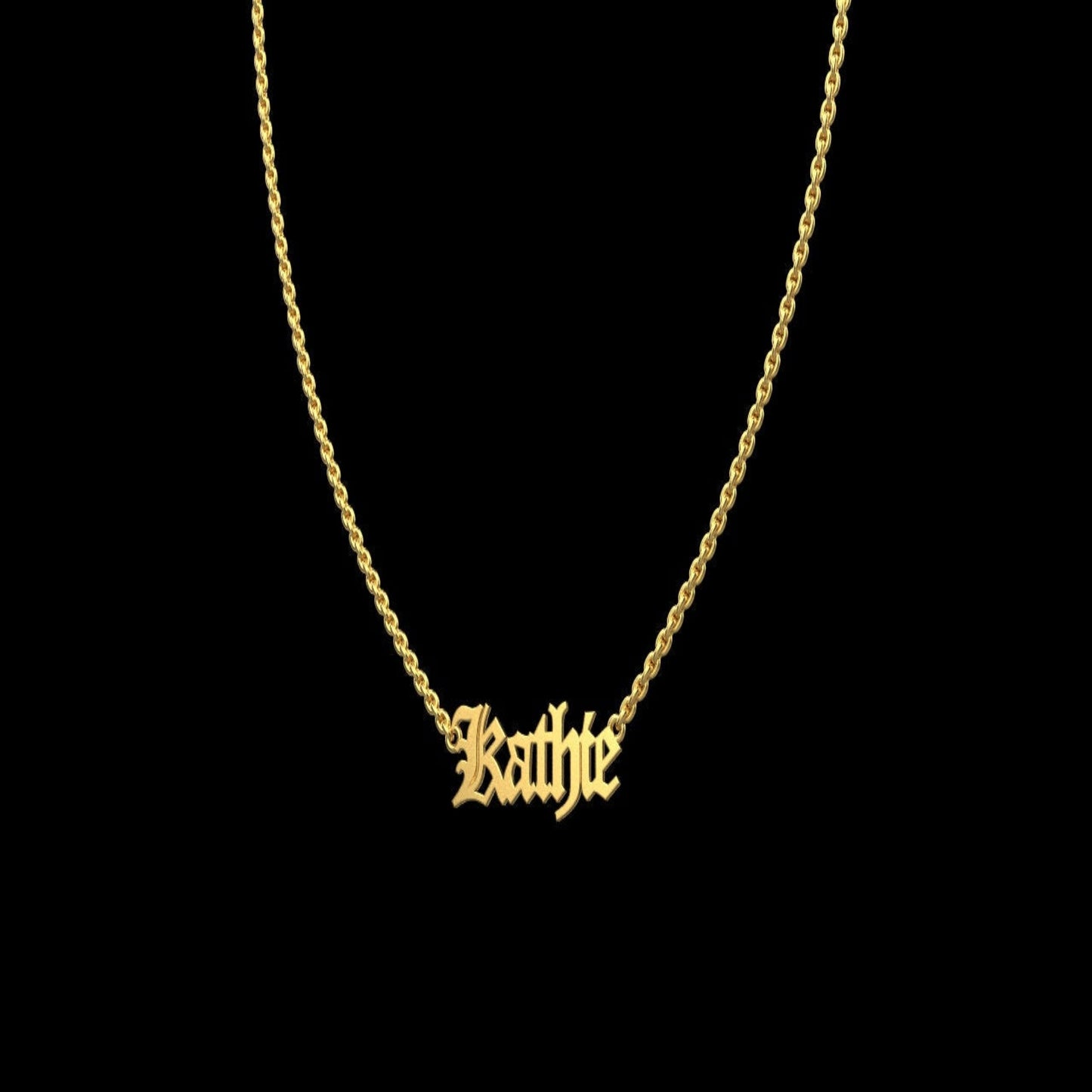 14K Solid Gold Custom Name Necklace / Gold Name Necklace Special Mother’s Day Gift / Personalized Name Necklace for Her / Gift for Her