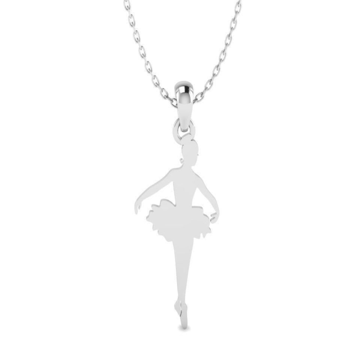 Solid Gold Ballerina Necklace