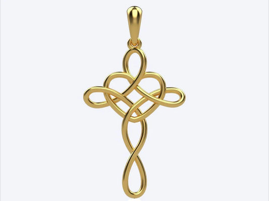 14K Solid Yellow Gold Cross Necklace: A Symbol of Faith and Elegance