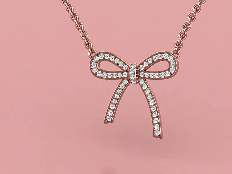Sparkle in Style: Diamond Bow Beauty