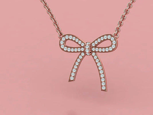 Sparkle in Style: Diamond Bow Beauty