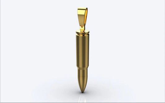 The Allure of the 14k Solid Gold Bullet Pendant: A Timeless Accessory