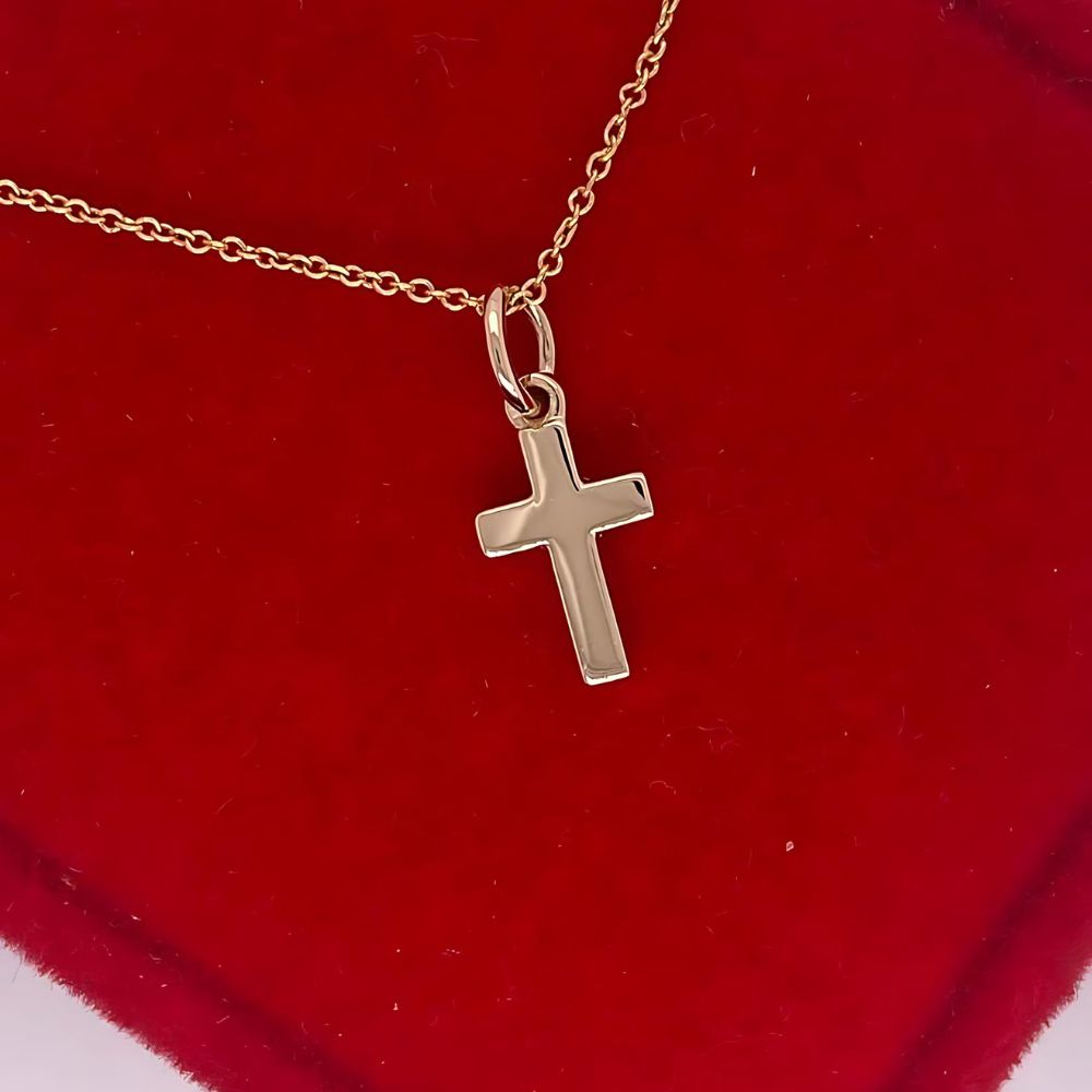  Gold Small Cross Necklace