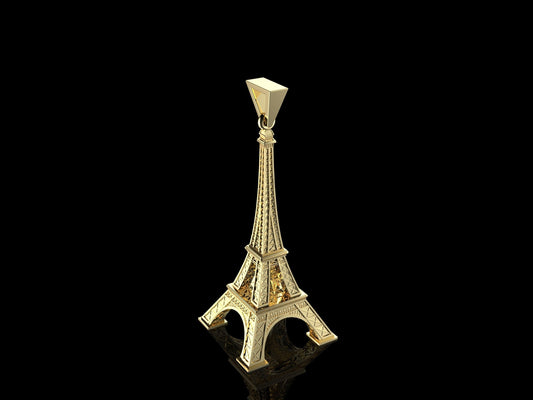 Gold Eiffel Tower Pendant