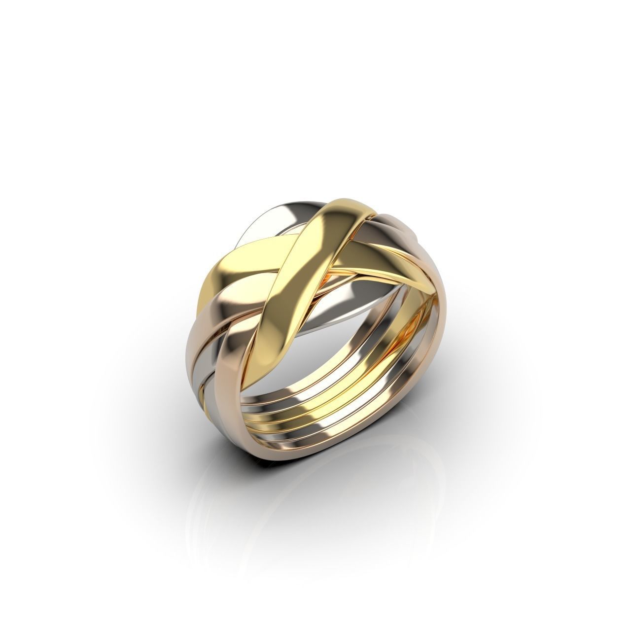 Gold Puzzle Ring