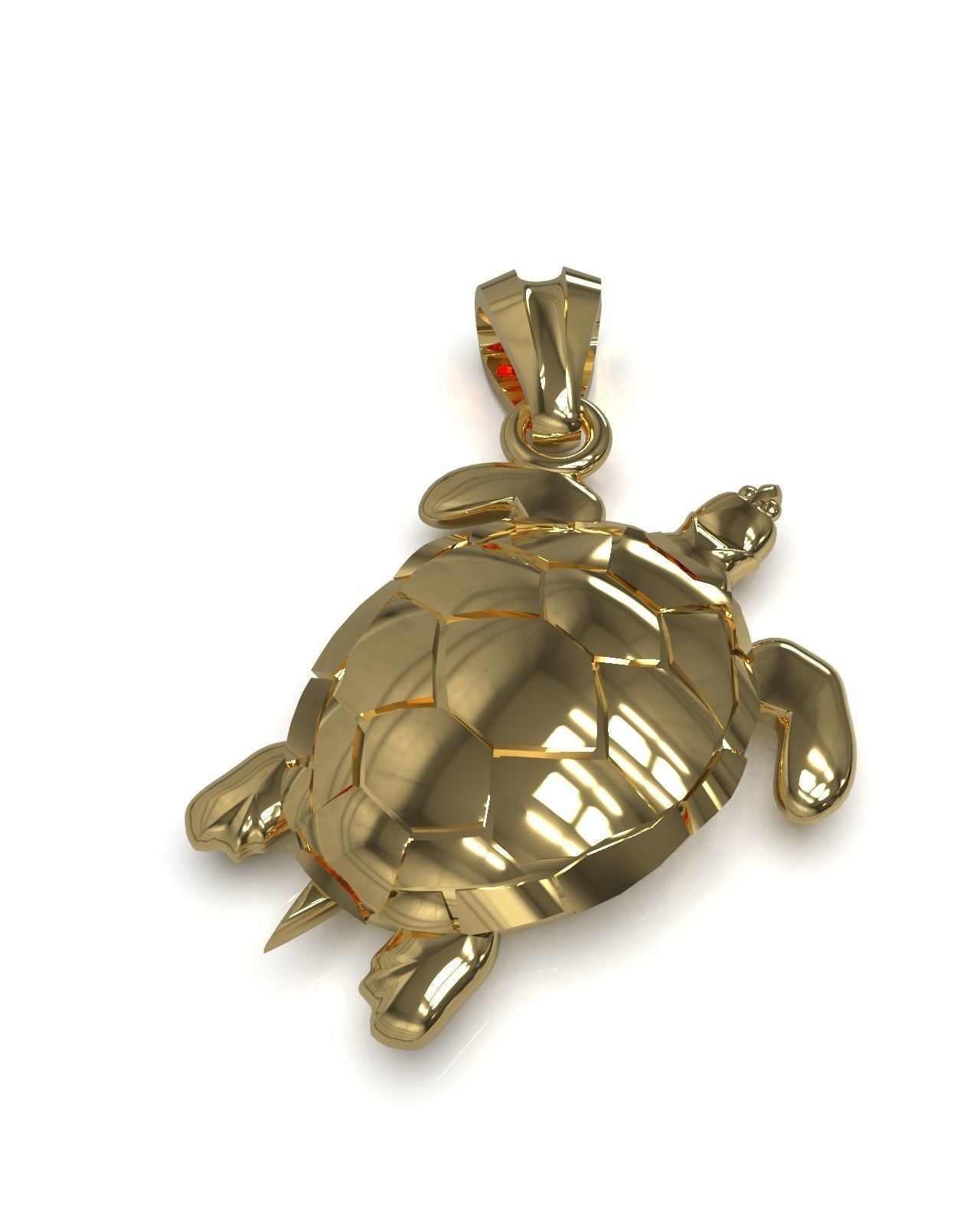 14k Solid Gold Turtle Necklace / Sea Turtle Necklace for Her / Turtle Necklace with / Turtle Jewelry for Her / Gift for Her - JewelsnGlitters